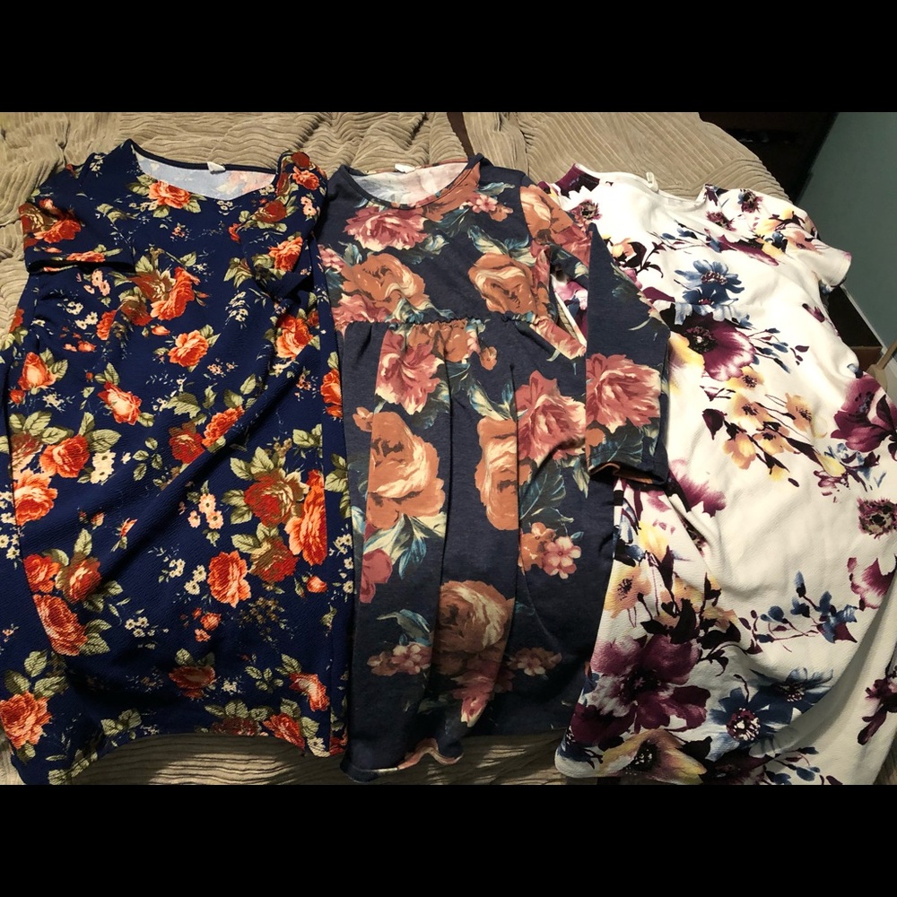 3 maternity dresses